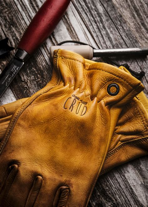 We use a old and proven recipe containing a special blend of natural ingredients that are worked in to the leather in different stages providing. . Crud sweden gloves